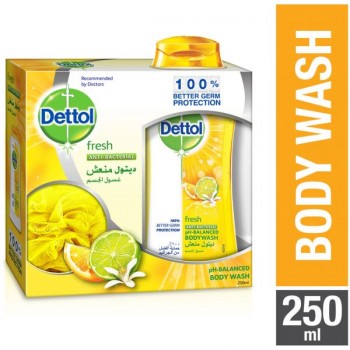 ديتول فريش - غسول للجسم سائل ، 250 مل مع نفخة